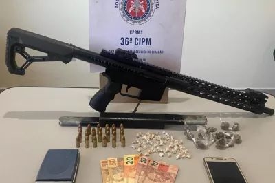 Dias d’Ávila: Homem morre após ação policial que apreendeu submetralhadora e drogas