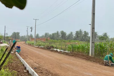 Alagoinhas: Obras de infraestrutura avançam em diversas frentes de trabalho no Riacho da Guia