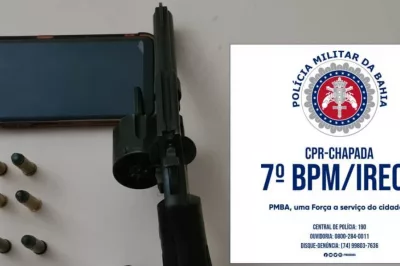 Homem é preso por ameaçar esposa e filha com arma na Bahia