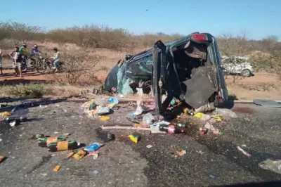 Casal morre em acidente envolvendo caminhão na BR-235