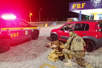 Motorista por aplicativo é preso transportando 51 Kg de maconha