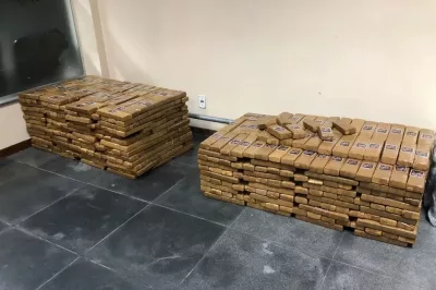 Ação conjunta da PM apreende pouco mais de meia tonelada de maconha