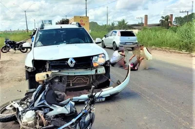 Motociclista embriagado se envolve em acidente no Extremo Sul da Bahia