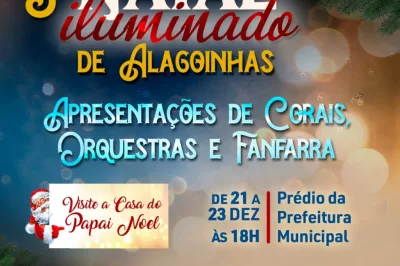 5° Natal Iluminado de Alagoinhas começa nesta quarta-feira (21)