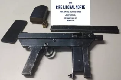 Homem é encontrado com uma metralhadora artesanal e drogas na cidade de Tanquinho