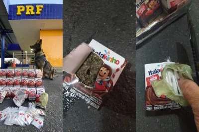 PRF apreende maconha e cocaína escondidas em embalagens de achocolatado em Vitória da Conquista