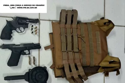 Armas, munições e colete são apreendidos pela Rondesp Leste