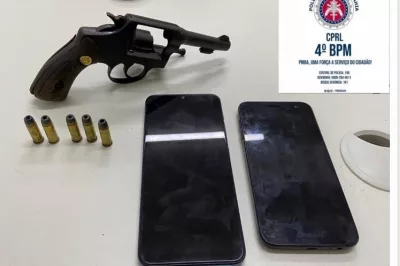 Alagoinhas: Policiais do 4° BPM realizam prisão em flagrante delito por porte ilegal de arma de fogo