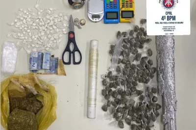 Policiais do Quarto Batalhão realizam prisão em flagrante delito por tráfico de drogas em Alagoinhas