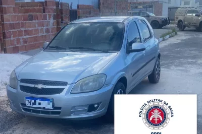 Carro roubado em Inhambupe é encontrado pela PM em Alagoinhas