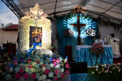 Com missa campal e atrações musicais, festa de Riacho da Guia movimentou o distrito no final de semana