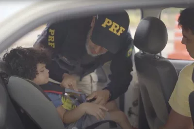 Cresce o número de crianças flagradas sem o uso da ‘cadeirinha’ nas rodovias federais da Bahia
