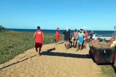Pescador baiano morre e outros 3 são resgatados em alto-mar no Espiríto Santo