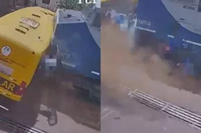 Ônibus escolar colide com trem e duas crianças morrem no acidente