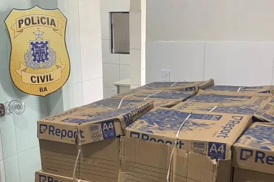 Polícia recupera lote de papel avaliado em R$ 15 mil
