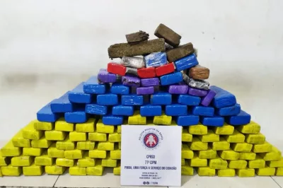 77ª CIPM localiza 120 kg de maconha em Vitória da Conquista