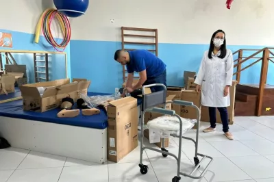 Em parceria com a SESAU, o CER III que funciona na Pestalozzi iniciou a concessão de órteses, próteses e meios auxiliares de locomoção