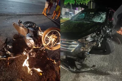 Colisão entre carro e moto deixa motociclista morto na BR-110 em Catu