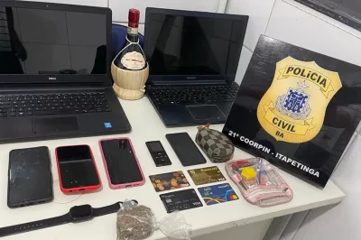 Trio suspeito de furto é preso menos de 24 horas após o crime