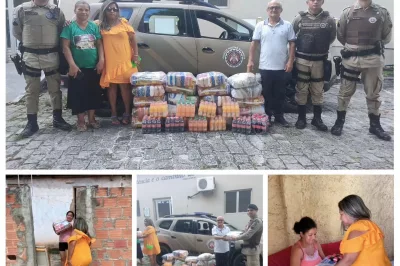 Dia das mães solidário: Quarto Batalhão entrega cestas básicas para mães em situação de vulnerabilidade social