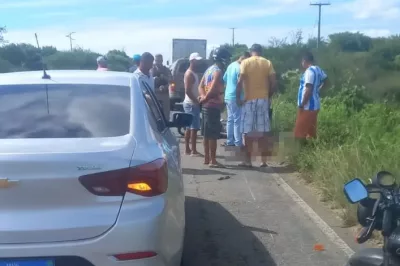Idoso morre após acidente na região sisaleira; vítima pilotava moto