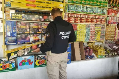 Operação Em Chamas fiscaliza pontos de venda de fogos no interior