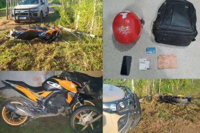 Policiais do Quarto Batalhão recuperam moto e materiais roubados, nas proximidades do Riacho da Guia