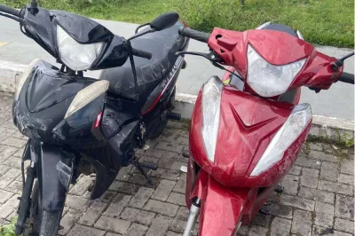 Em Alagoinhas, policiais do 4° BPM recuperam duas motocicletas roubadas