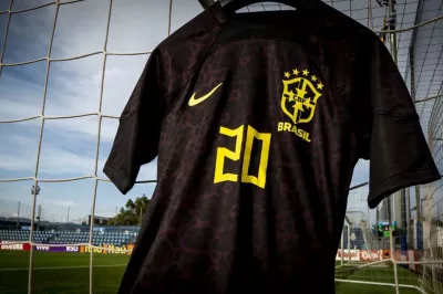 Brasil jogará de preto, pela 1ª vez na história, em duelo contra Guiné