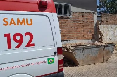 Muro de obra desaba sobre operário no sudoeste baiano