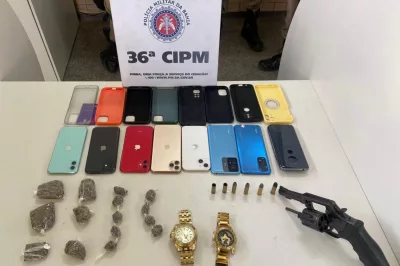Polícia Militar apreende arma e droga em Dias d’Ávila