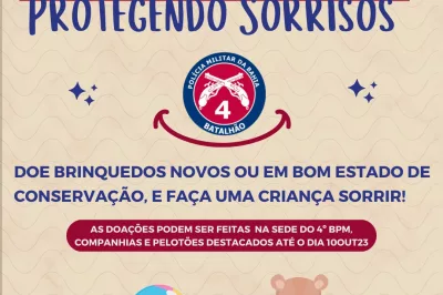 Protegendo Sorrisos: Campanha de arrecadação de brinquedos do 4° Batalhão 2023