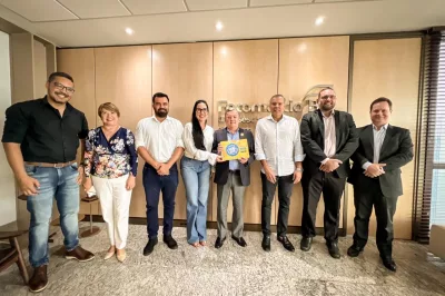 Ludmilla Fiscina e o prefeito Joaquim Neto apresentam Bahia Beer Festival à Fecomércio