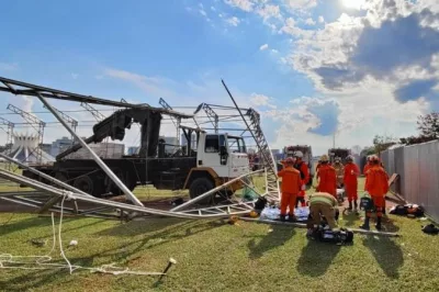 Operário morre em acidente em estrutura montada para 7 de setembro