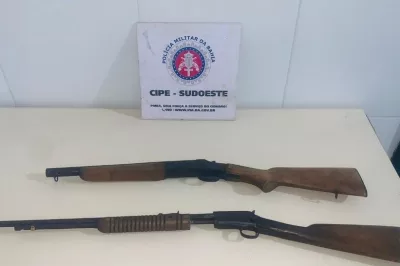 Polícia Militar apreende armas em Carinhanha