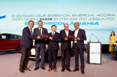 Lançamento das fábricas da BYD em Camaçari marca início de novo capítulo na indústria automobilística brasileira