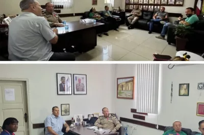 Comandante do Quarto Batalhão recebe a visita do prefeito de Alagoinhas para reunião sobre o festival Bahia Beer
