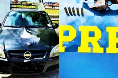 Alagoinhas: PRF prende homem com veículo furtado e portando arma de fogo na BR-101