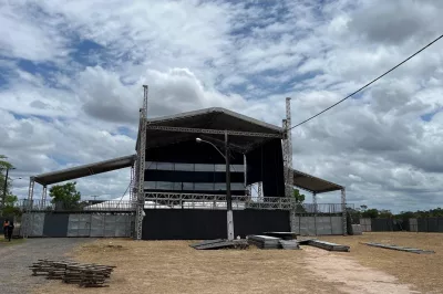 Alagoinhas: Estrutura do Bahia Beer está sendo montada e Parque de Exposições é preparado para sediar festival