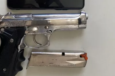 Após festa natalina com paredão, PM apreende arma de fogo com numeração suprimida