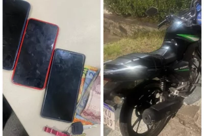 PM detém dois suspeitos de roubo e recupera três celulares na BR-324