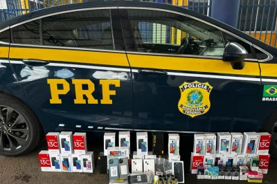 Anabolizantes, cigarros eletrônicos e celulares são apreendidos pela PRF no Oeste da Bahia