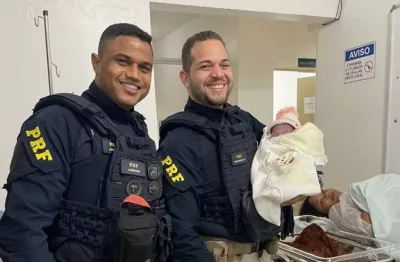 Alagoinhas: Policiais Rodoviários Federais socorrem gestante e realizam parto na BR-101