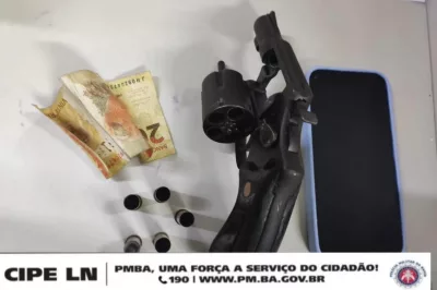 Alagoinhas: Policiais da CIPE-LN apreendem arma de fogo após confronto com suspeitos