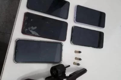 Três são presos com arma de fogo, munições e celulares em Lauro de Freitas