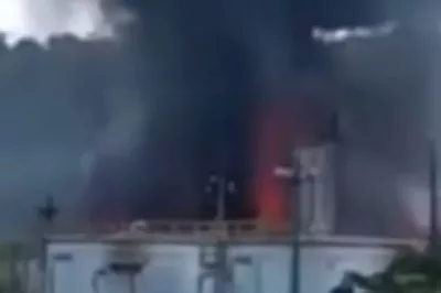 Incêndio atinge tanque de óleo da Petrobras em Araçás