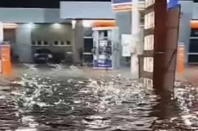 Chuvas deixam ruas alagadas e provoca transtornos em Amélia Rodrigues