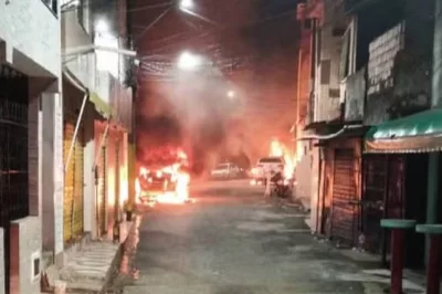 Após tiroteio, cinco veículos são incendiados no bairro do Pero Vaz, em Salvador