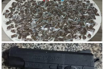 Droga e réplica de arma de fogo são apreendidas pela PM em Simões Filho