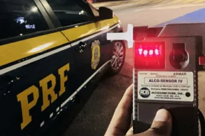 Inabilitado e embriagado, homem é detido pela PRF após se envolver em acidente na BR 116